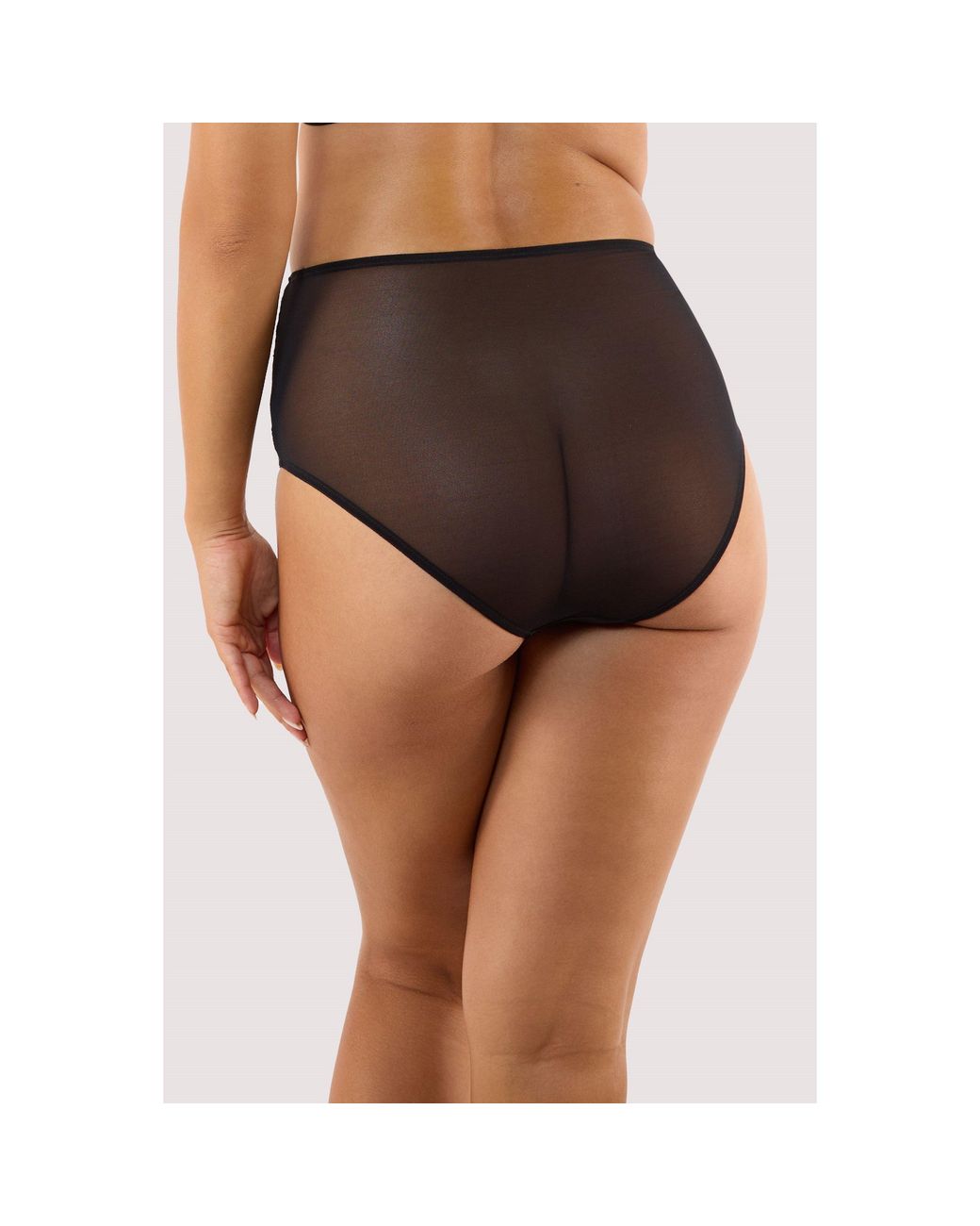 Playful Promises Black Idol Lace High Waist Brief