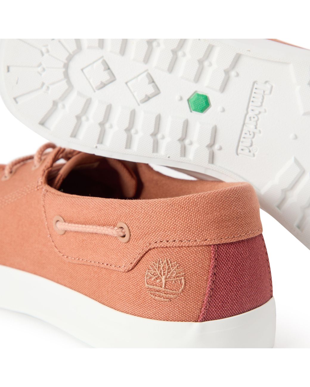 Timberland Pink Mylo Bay Low Lace Up Boat Shoes for men