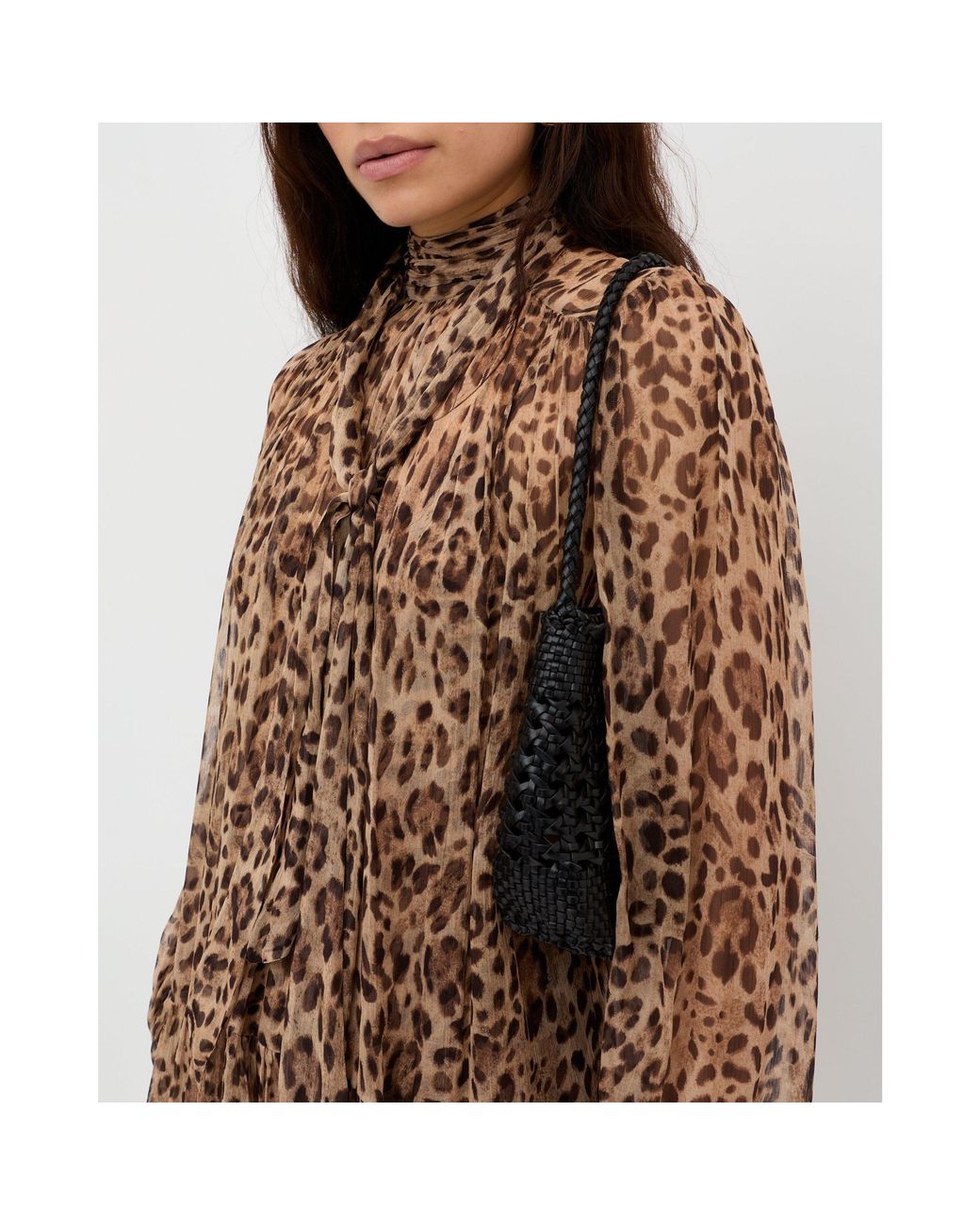 Rixo Brown Anaya Mini Dress