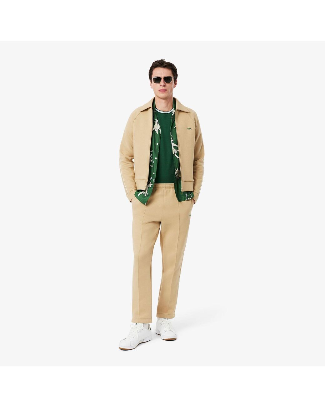 Lacoste White Carnaby Cup Leather Sneakers for men