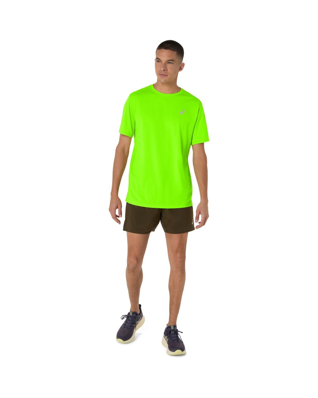 Asics Green Core Ss Top Running for men