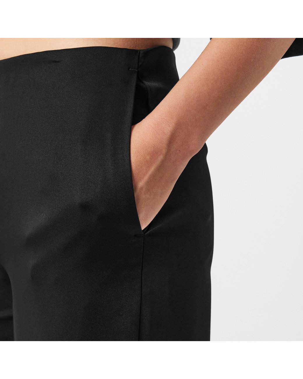 Balenciaga Black Contemporary Fit Straight Leg Trousers