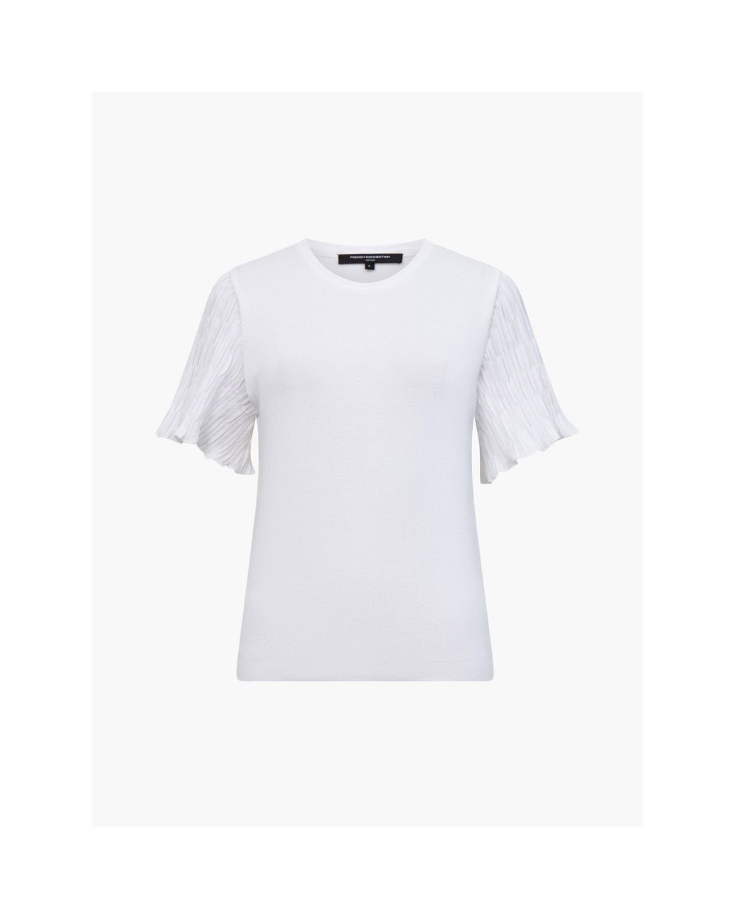 French Connection White Krista Regular Fit T-Shirt