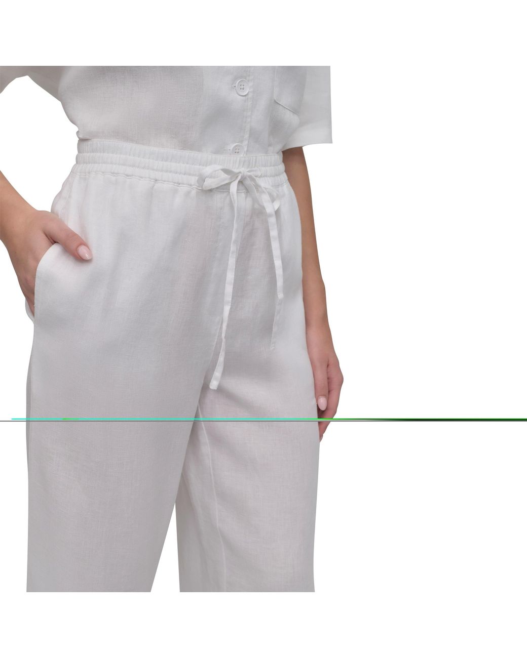 DKNY Gray Straight Leg Trousers