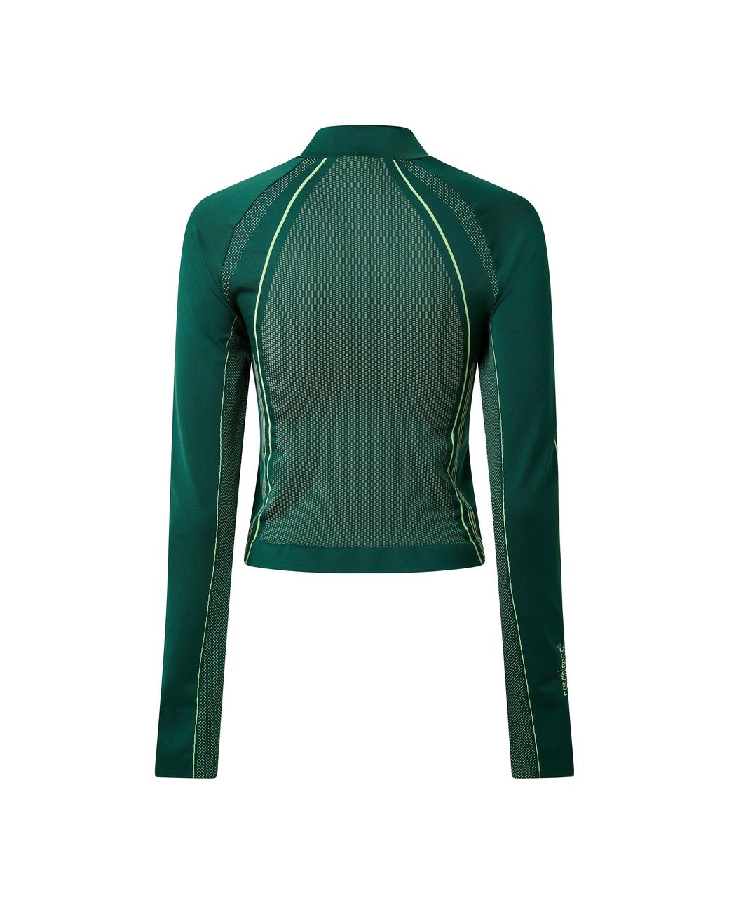 Casablanca Green Seamless Cropped Full-Zip Slim-Fit Jacket