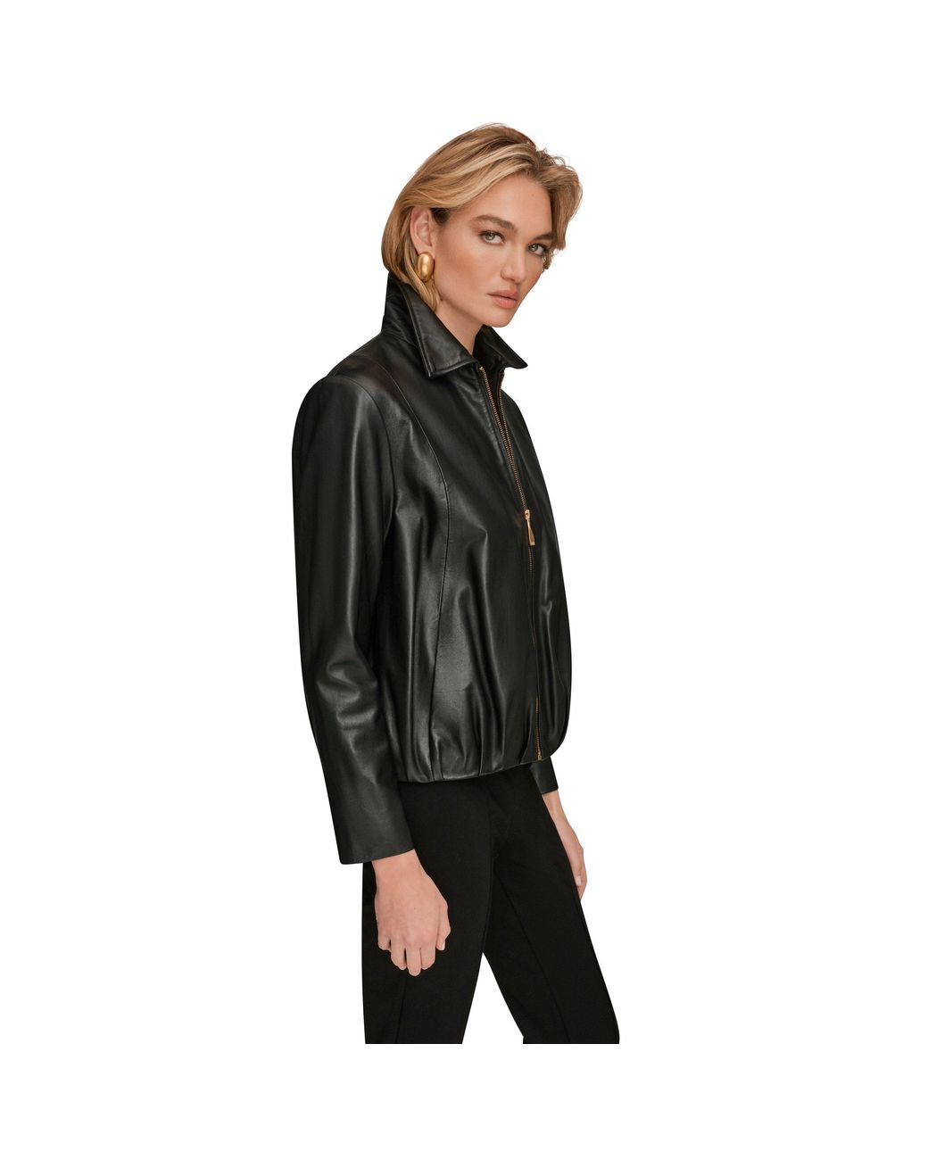 Donna Karan Black Leather Jacket