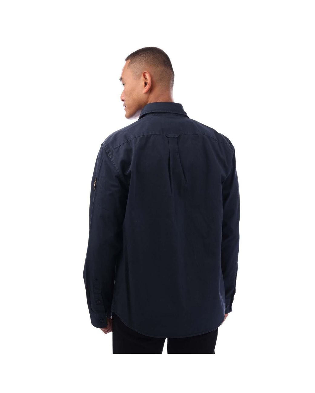 Belstaff Blue Scale Cotton Oxford Shirt for men