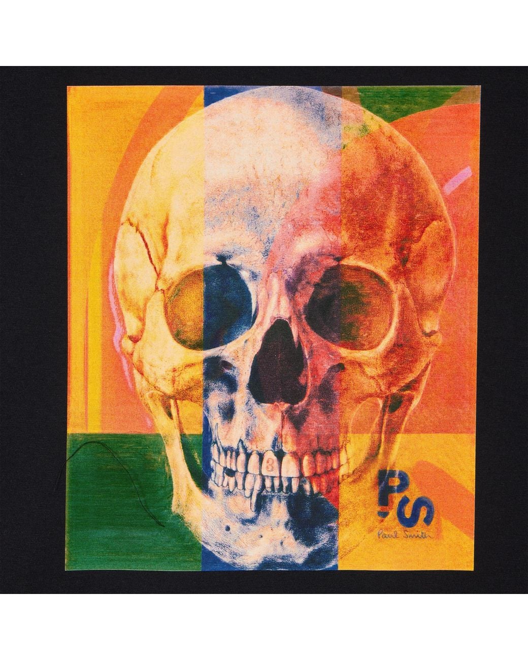 Paul Smith Black Skull Graphic Print T-Shirt for men