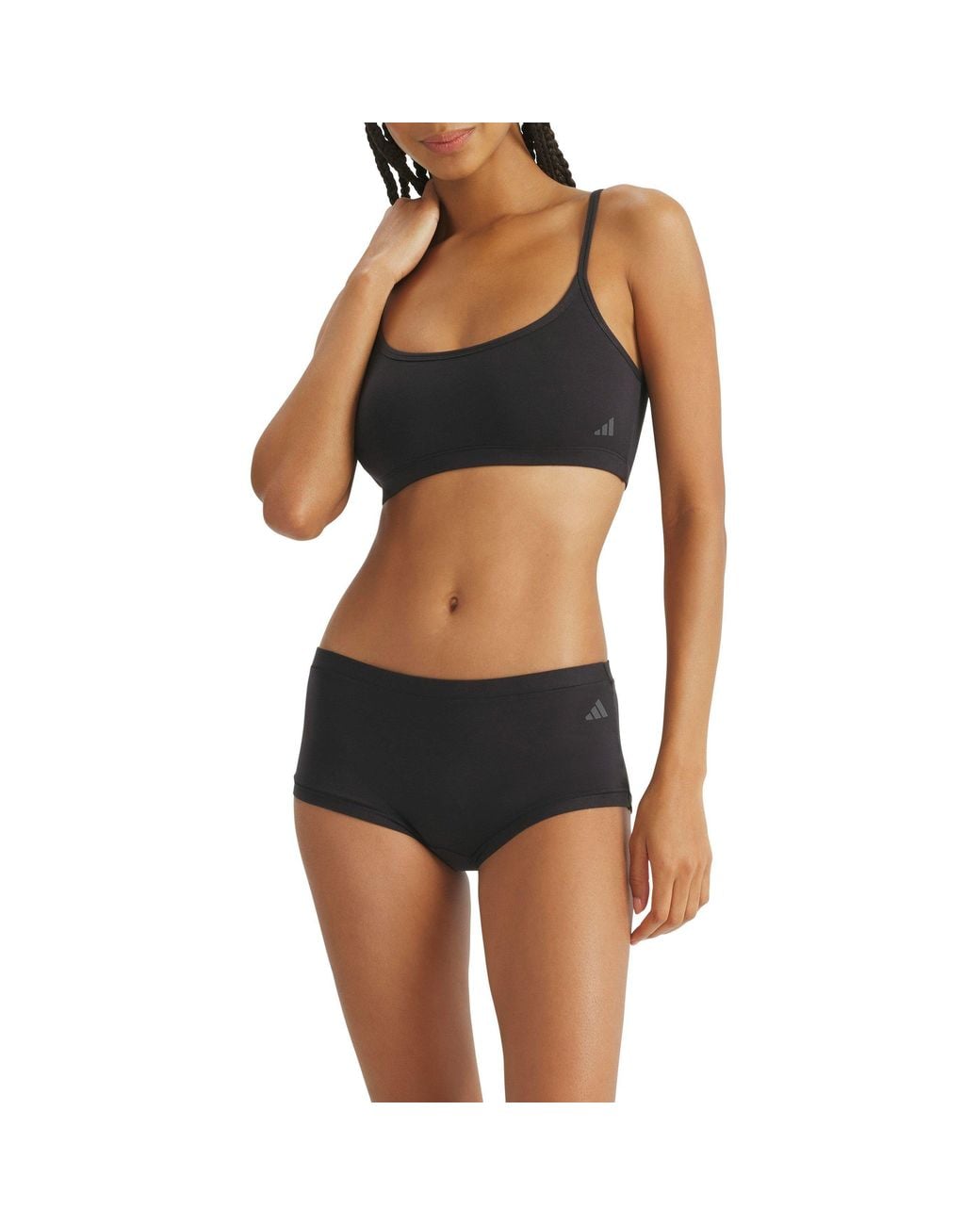 Adidas Black Sport Active Modal Comfort Scoop Bralette