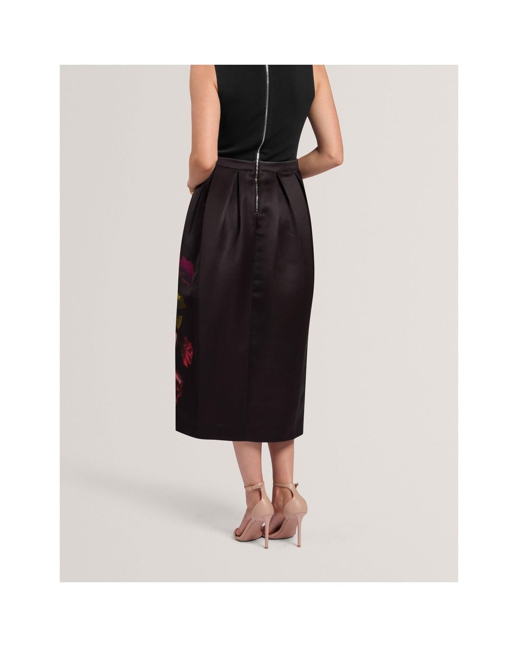 Ted Baker Black Ted Tulip Prnt Dress Ld71