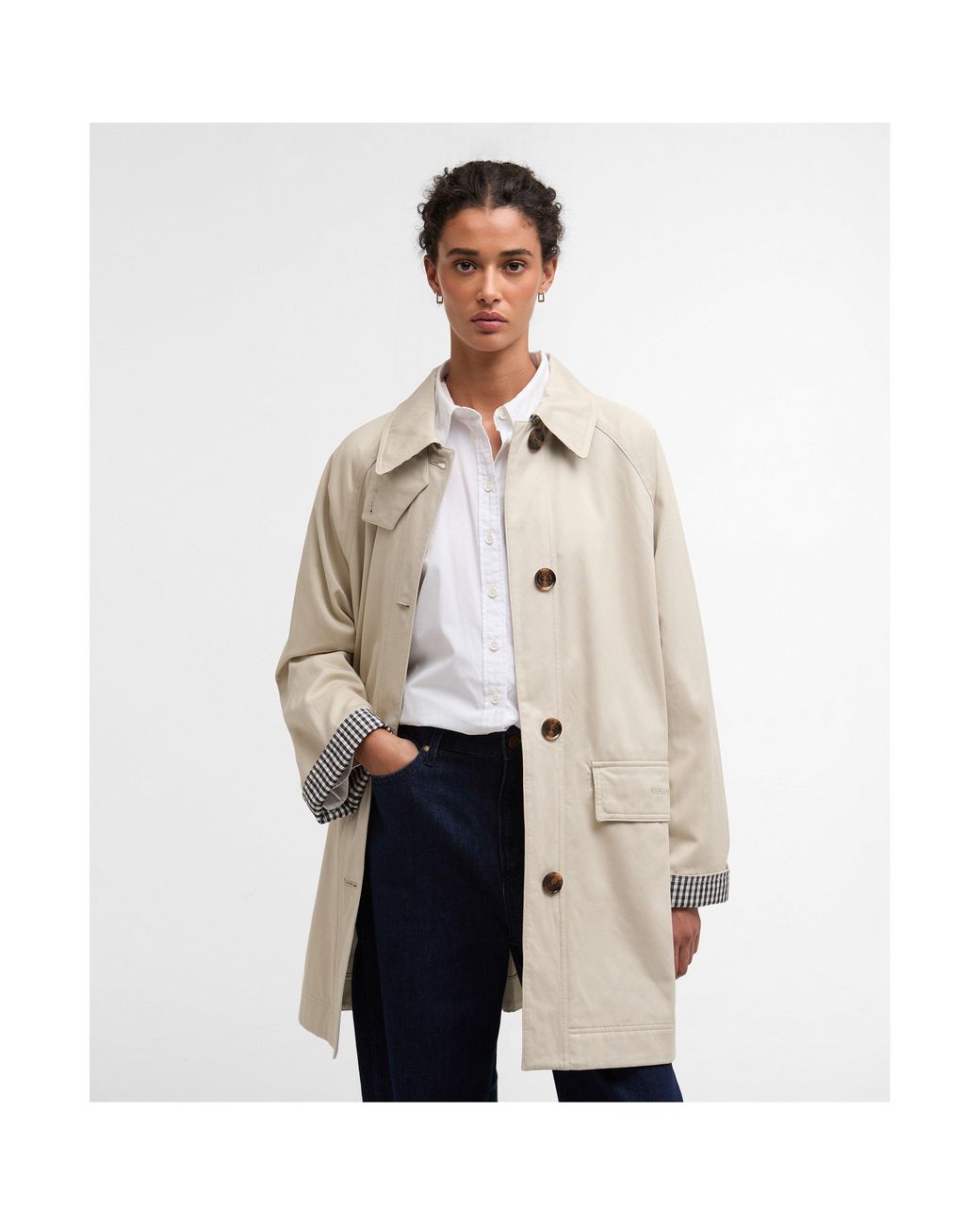 Barbour Natural Gabby Car Coat