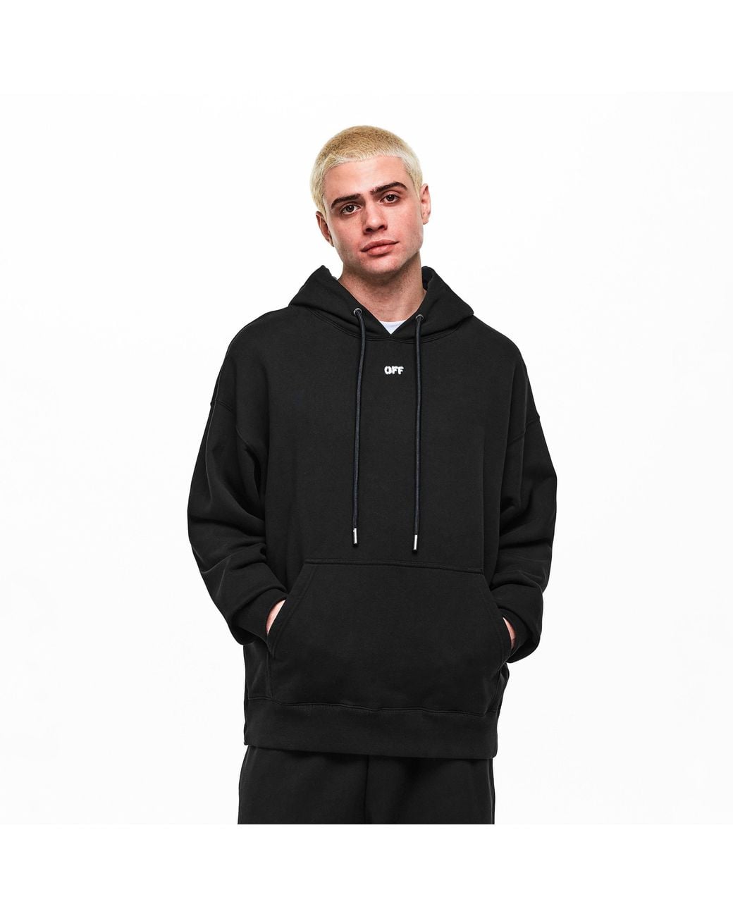 Off-White c/o Virgil Abloh Black Overhead Hoodie for men