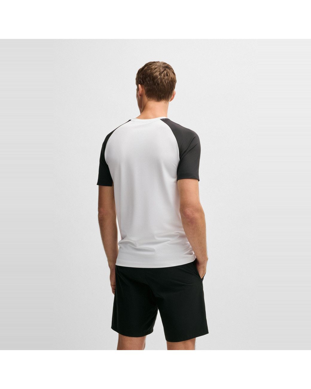 Boss Black Performance Pique Short Sleeve Tennis T-Shirt for men