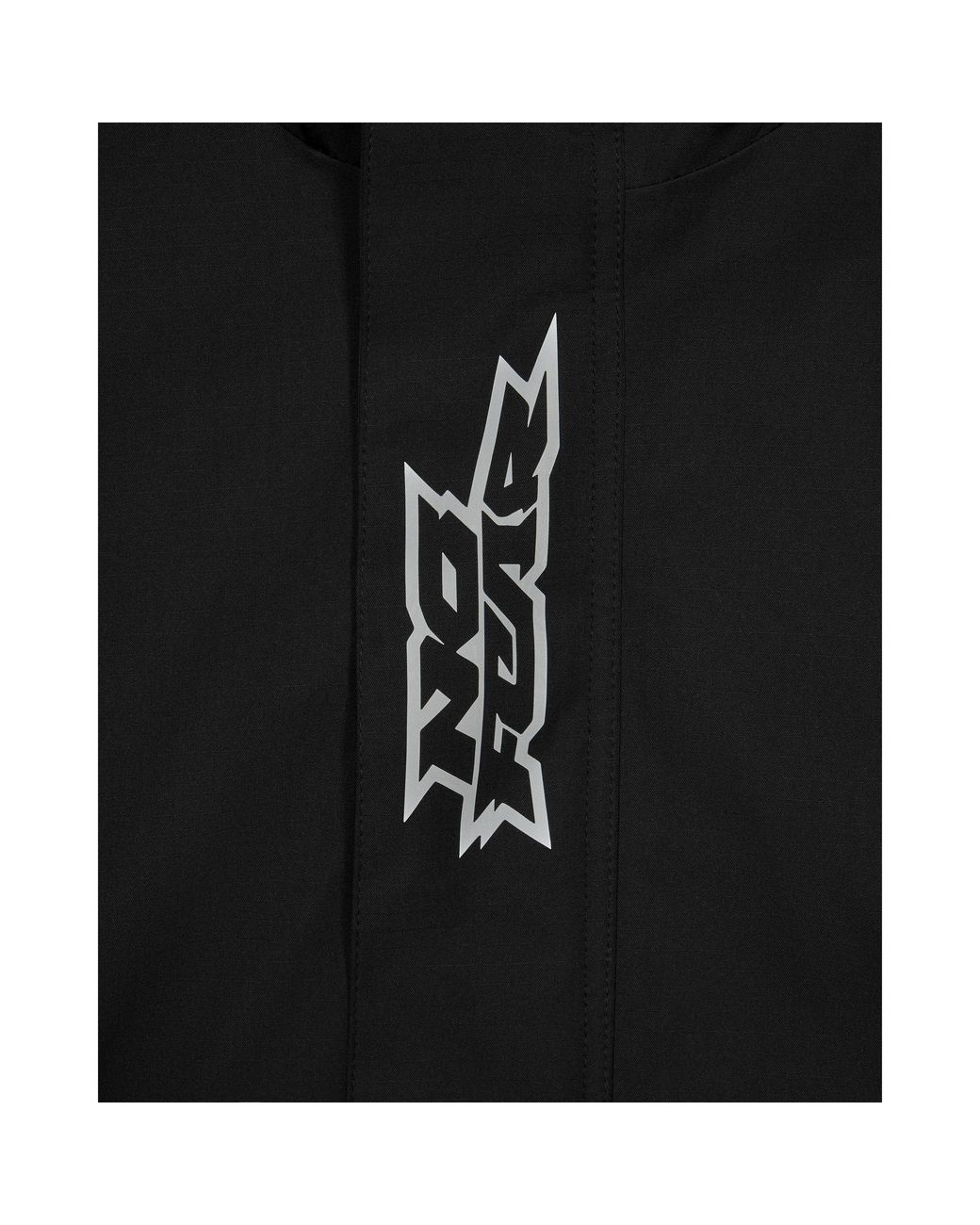 No Fear Black Oversized Ski Jacket for men