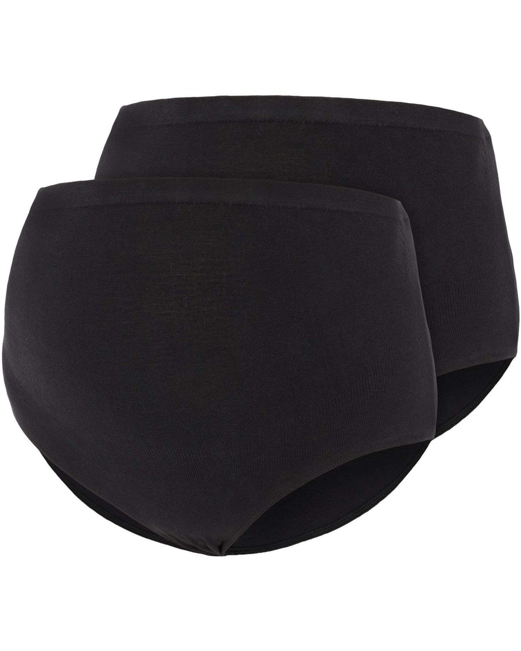 Mama.licious Black Maternity 2-Pack Cotton Pants