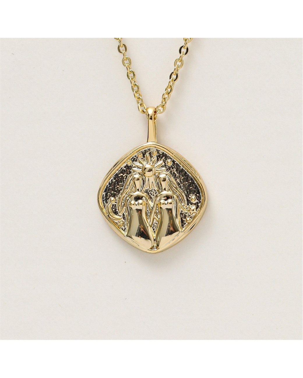 Jon Richard Red Plated Molten Horoscope Necklace