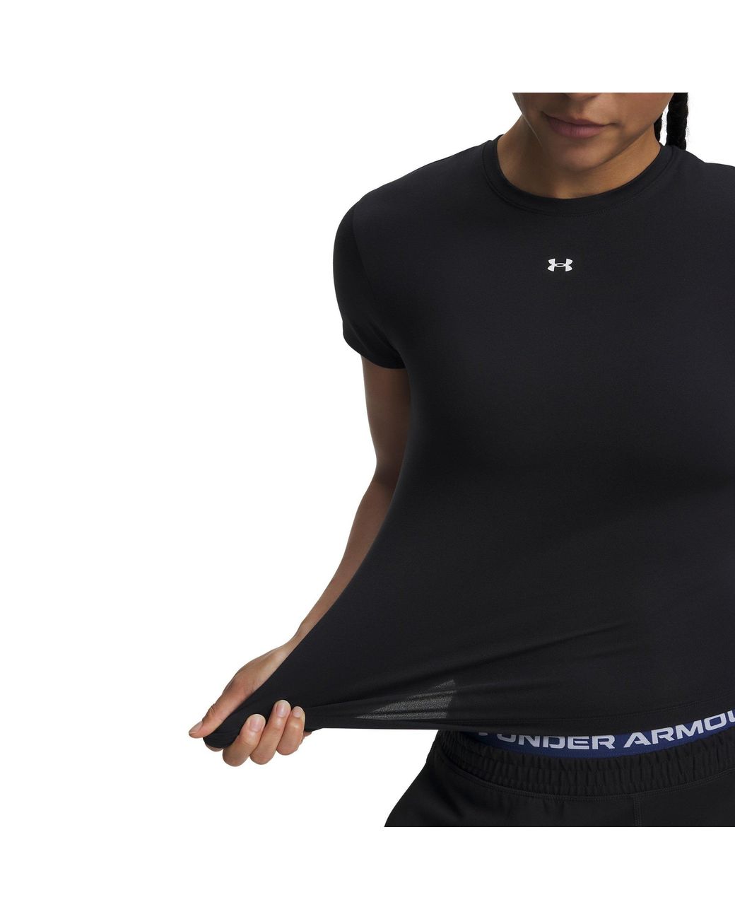 Under Armour Black Motion Short Sleeve Fitted T-Shirt