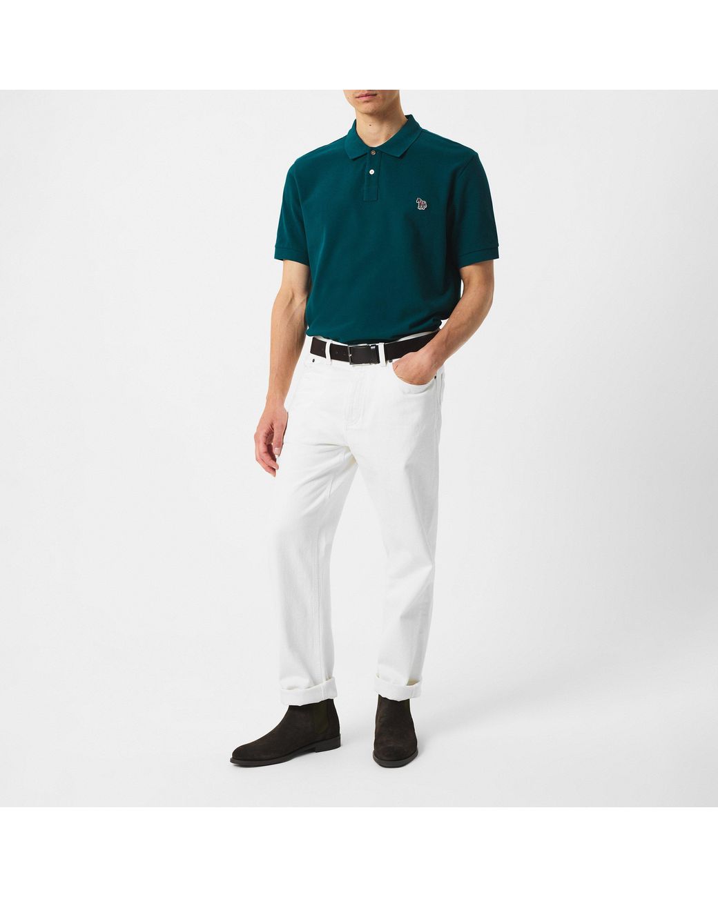 Paul Smith Blue Regular Fit Zebra Polo Shirt for men
