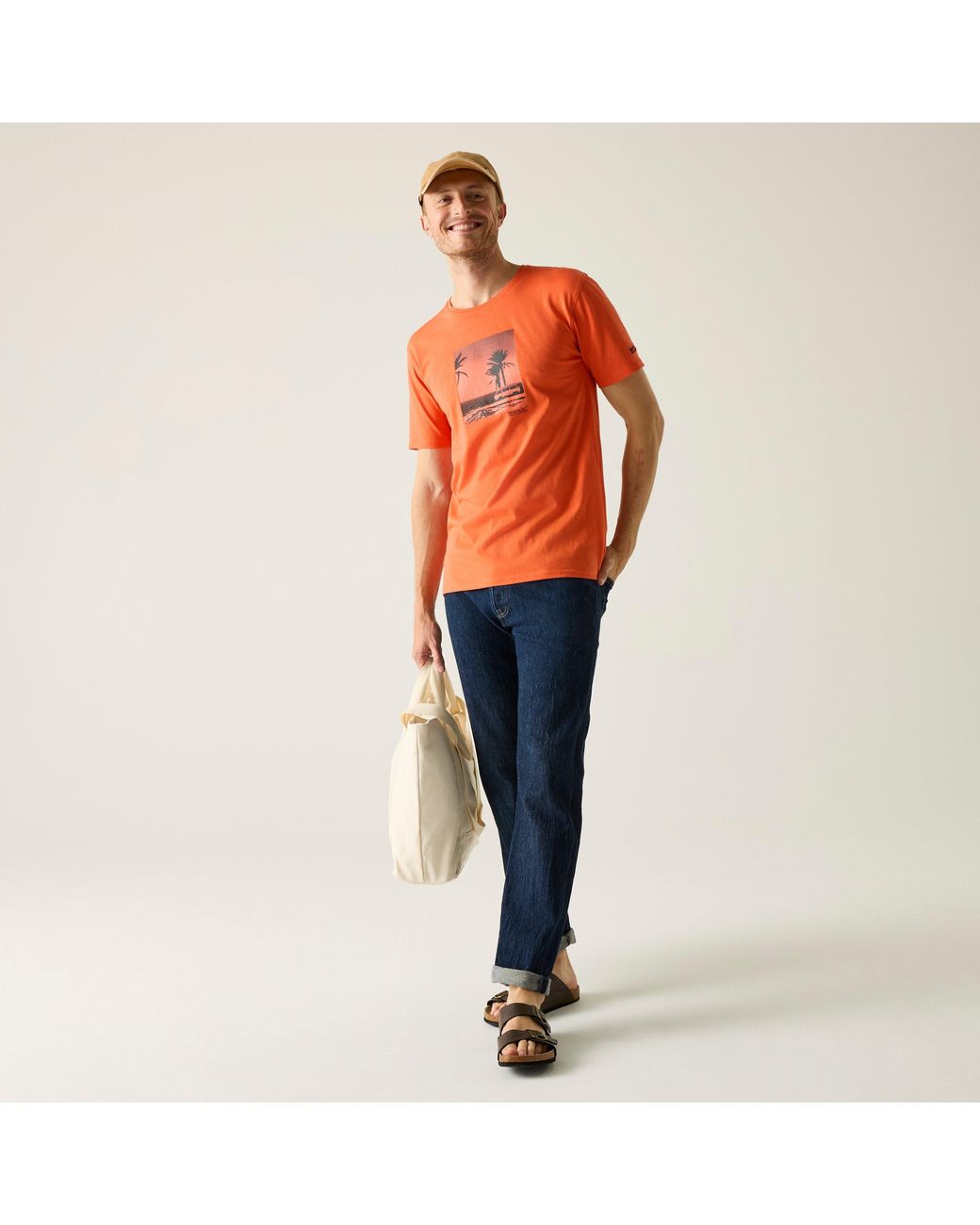 Regatta Orange Cline Ix Breathable T-Shirt for men