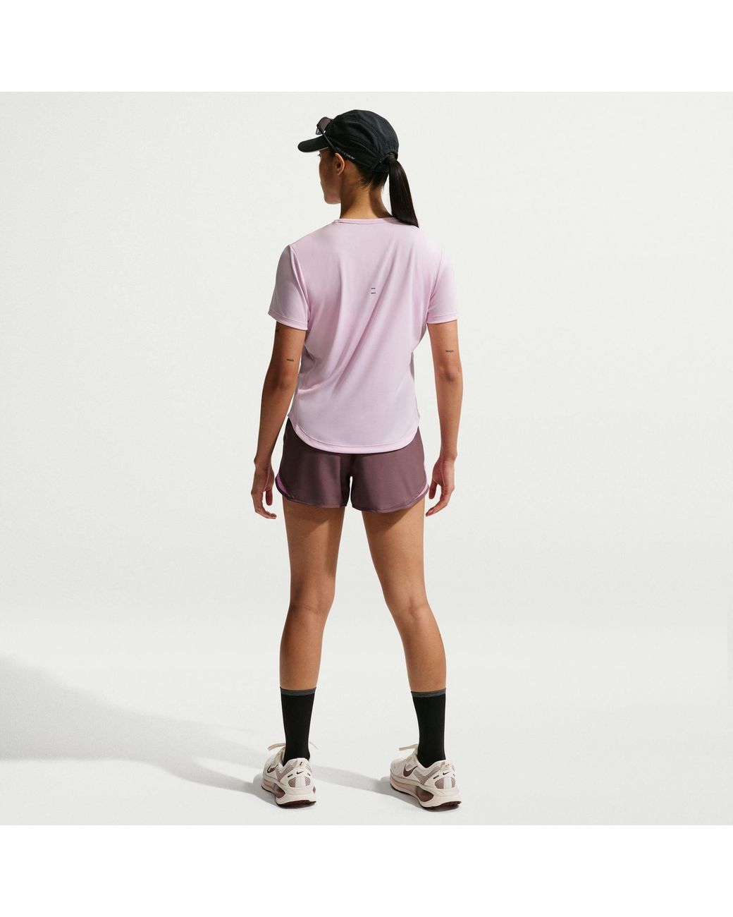 Nike Purple Tempo Dri-Fit Short-Sleeve Running Top