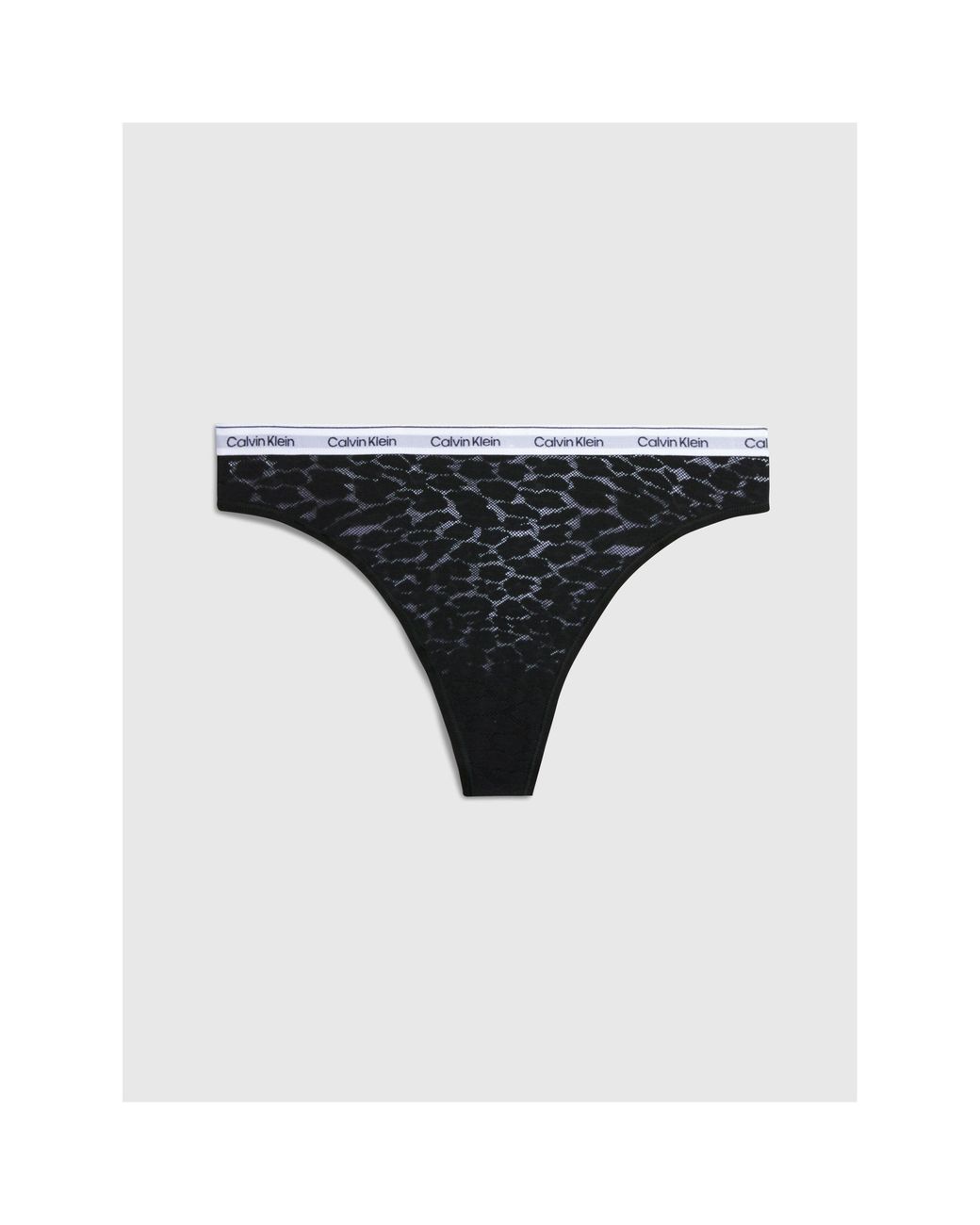 Calvin Klein Black Modern Cotton Lace Thong