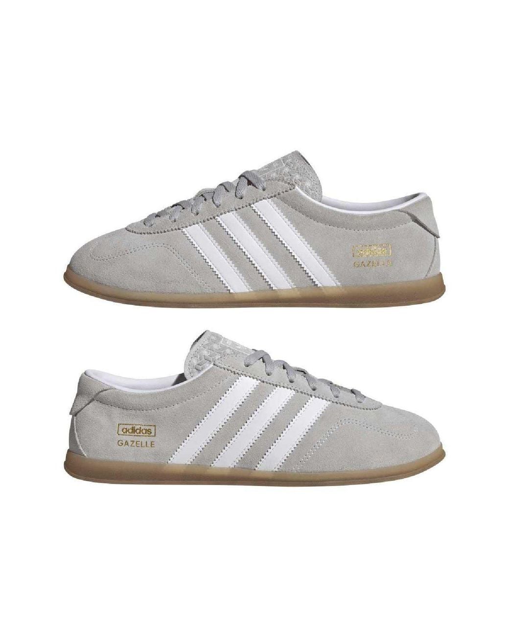 Adidas Originals Gray Gazelle Lo Pro Trainers