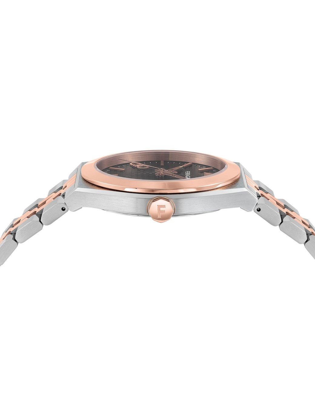 Ferragamo Metallic Vega Quartz Analogue Watch for men