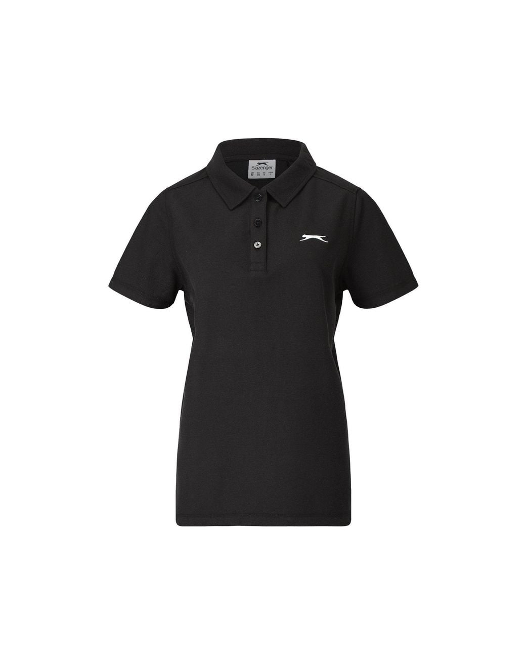 Slazenger 1881 Black Pique Polo