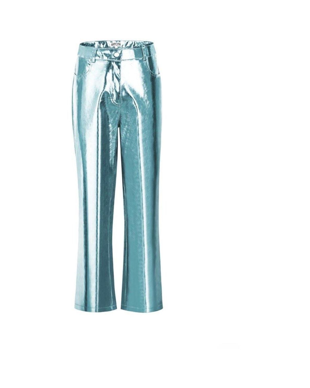 Amy Lynn Blue Lupe Straight Leg Trousers