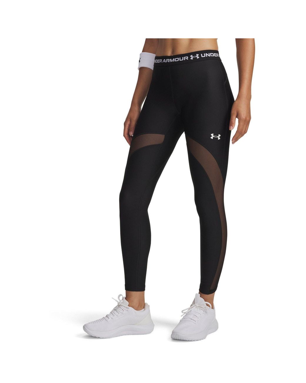 Under Armour Black Heatgear Mesh Performance Gym Legging