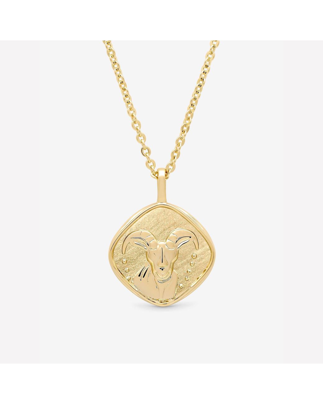 Jon Richard Red Plated Molten Horoscope Necklace