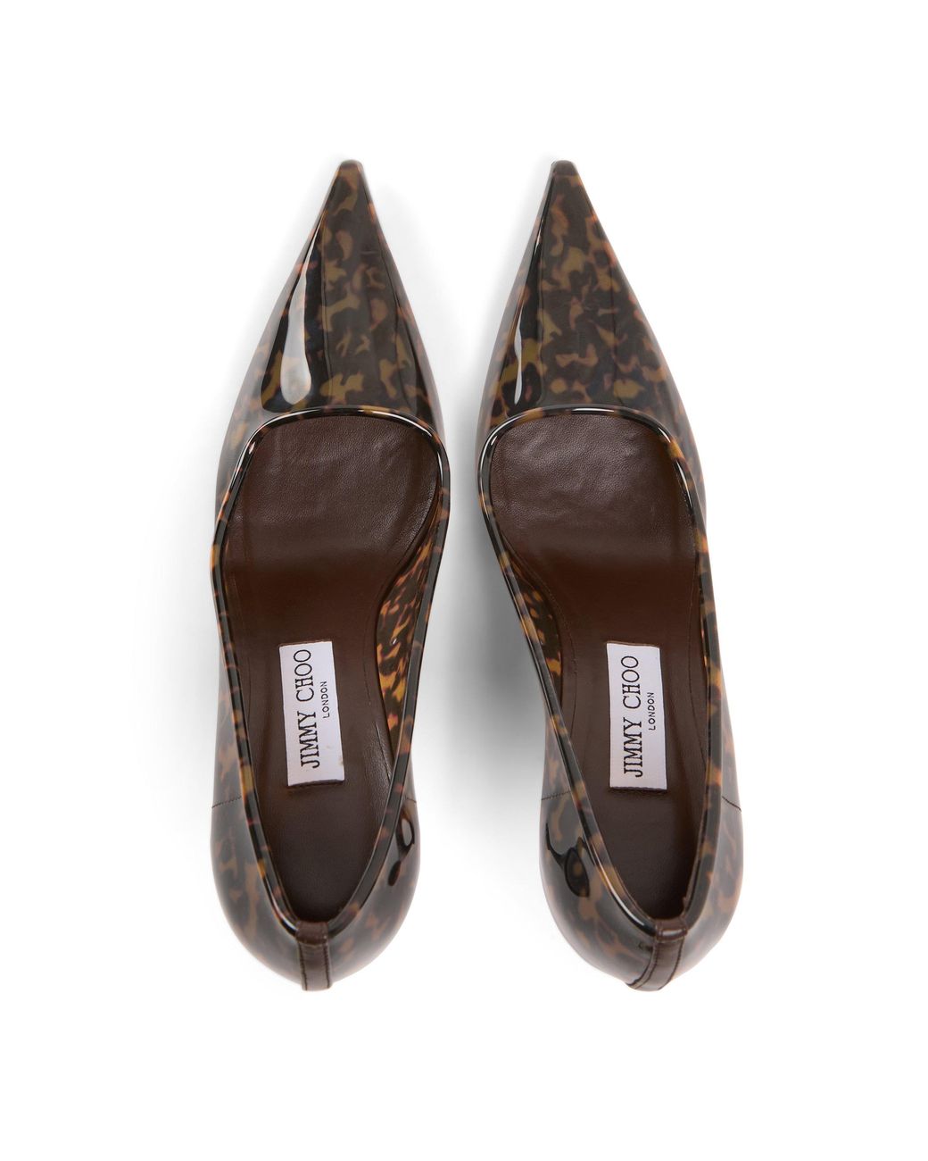 Jimmy Choo Brown Ixia 95 Pointed-Toe Stiletto Heels