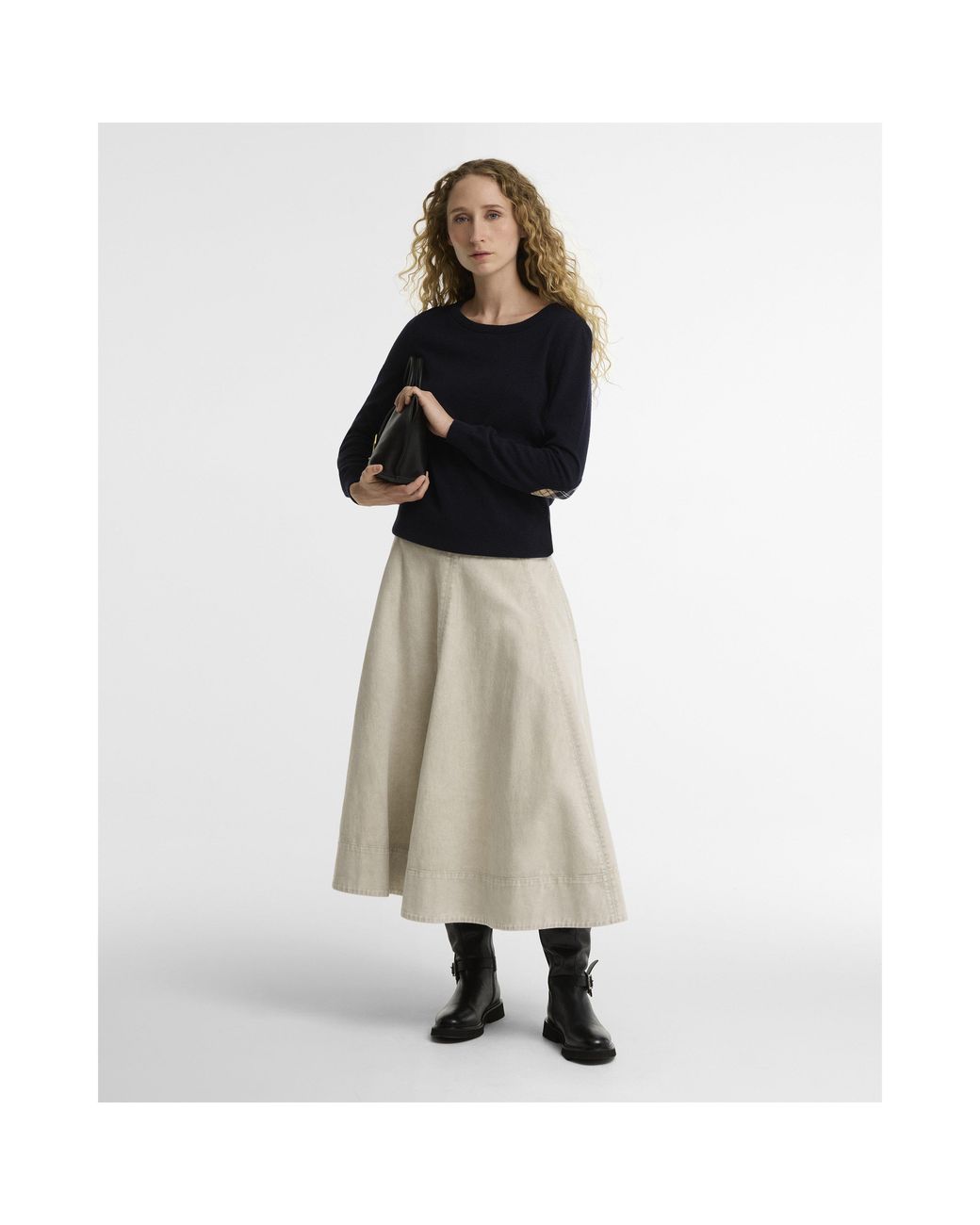 Barbour Blue Pendle Crew Neck Jumper