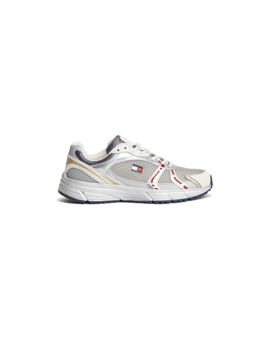 Tommy Hilfiger White Modern Lace-Up Runners
