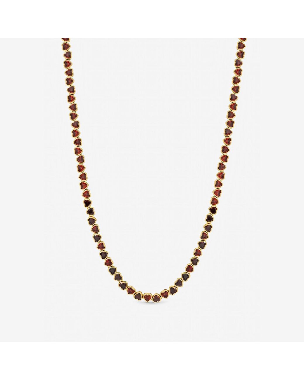 Jon Richard Blue Plated Cubic Zirconia Heart Necklace