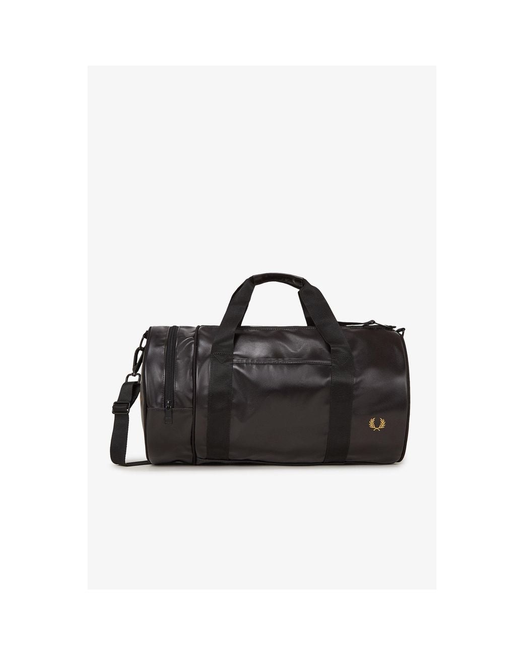 Fred Perry Black Classic Barrel Bag for men