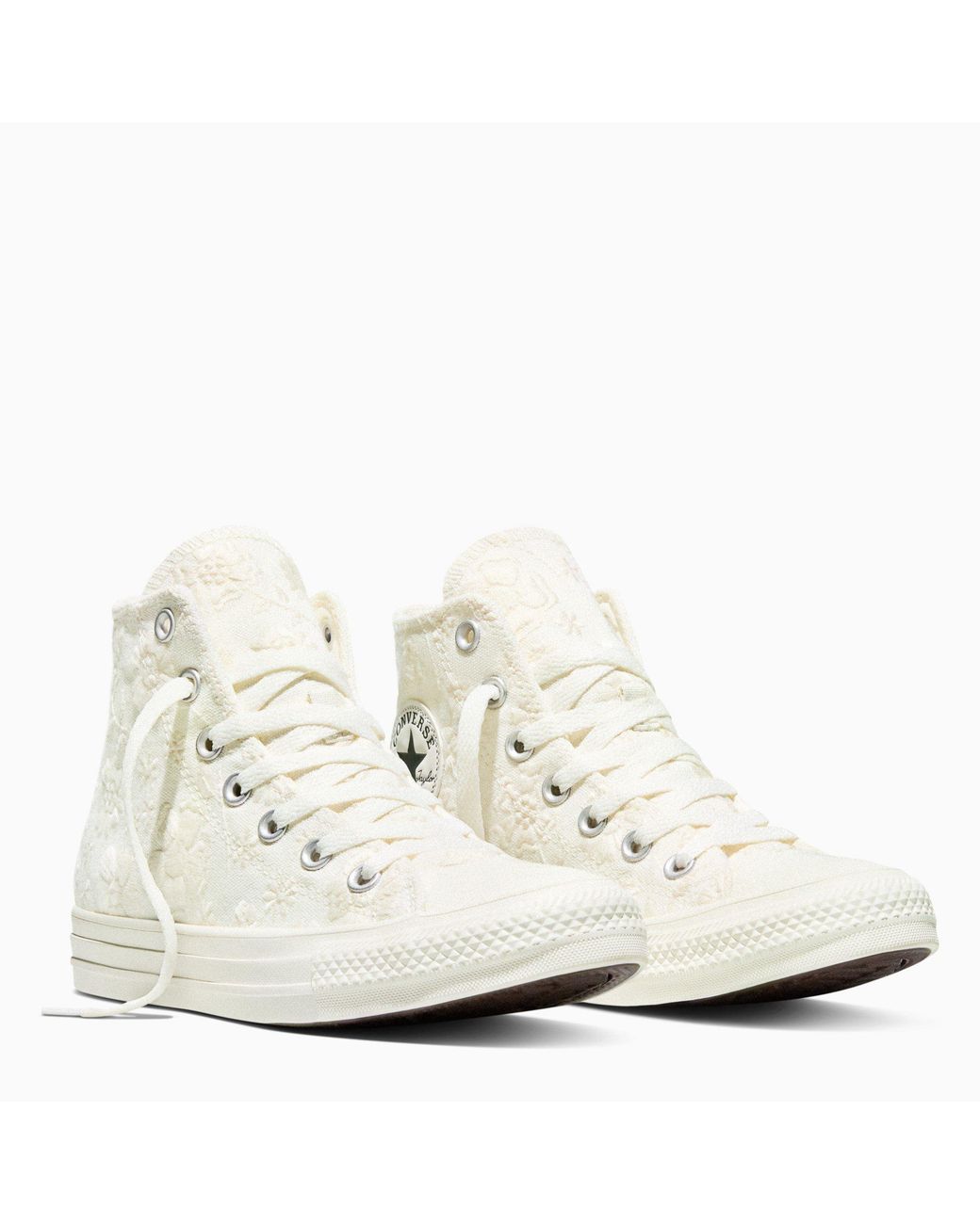 Converse White Canvas High-Top Trainers