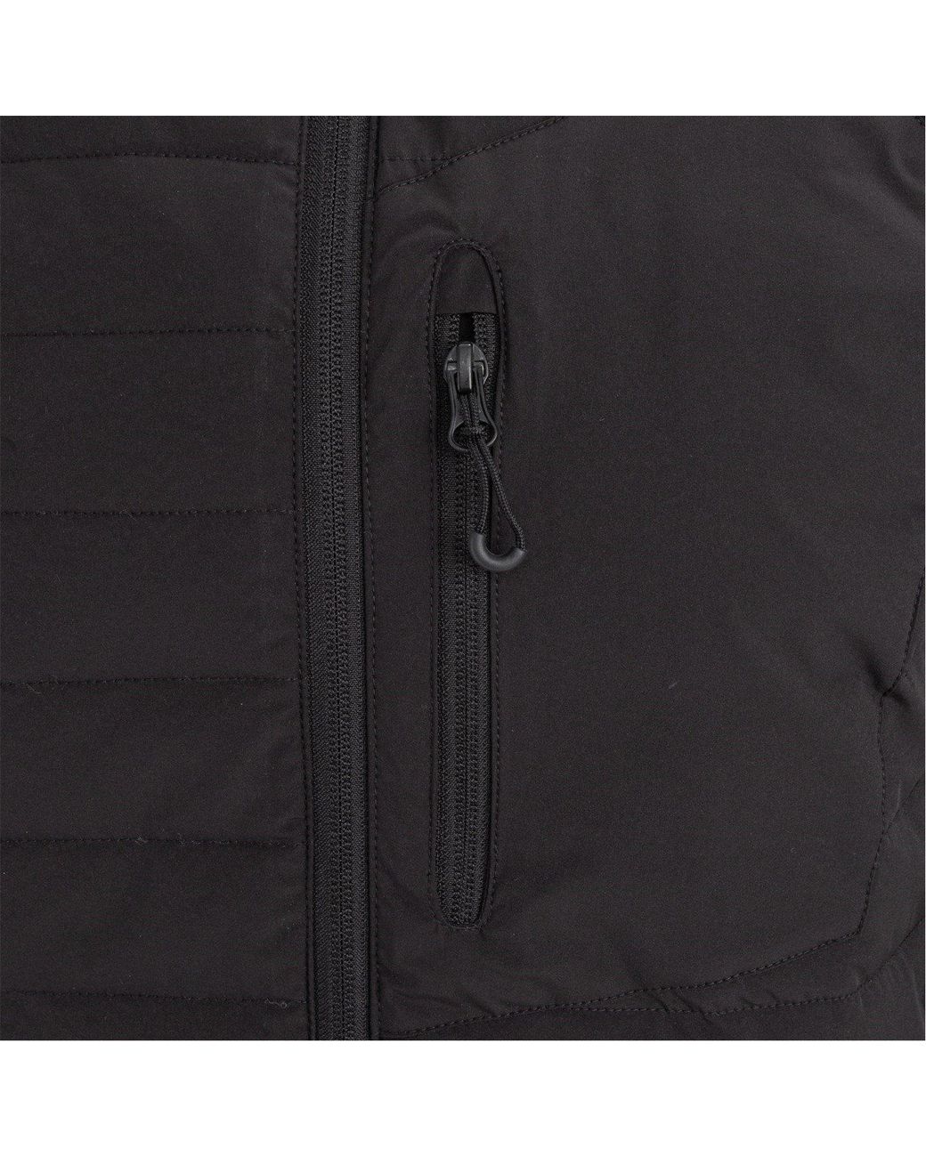 Dunlop Black Hybrid Baffle Work Long Sleeve Full Zip Softshell Jacket for men
