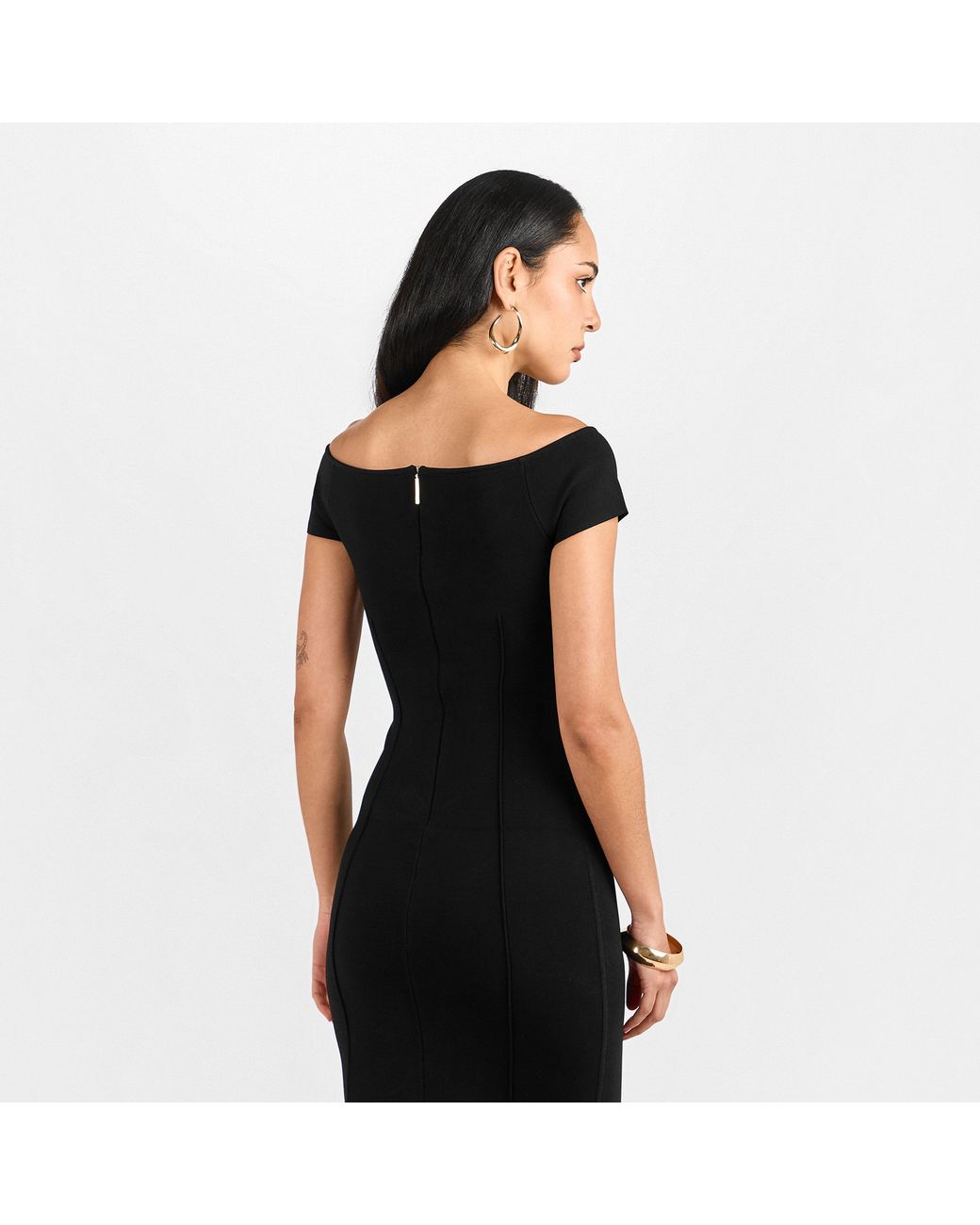 Joseph Black Foin Bodycon Dress