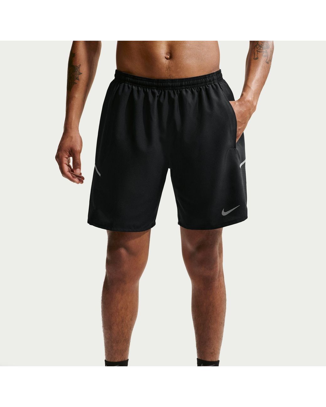 Nike Black Miler 7 Performance Running Shorts for men