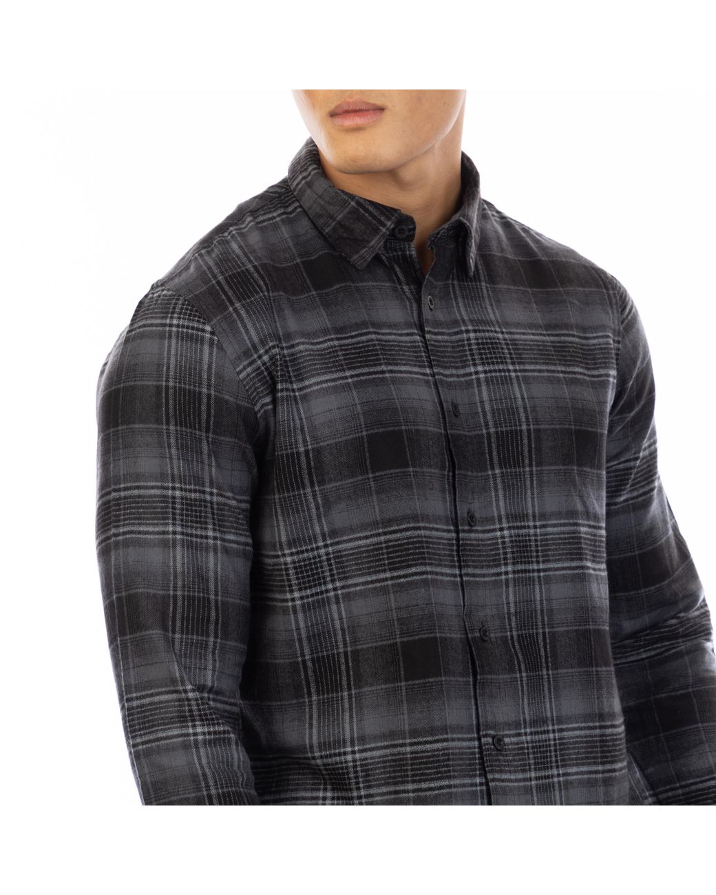 Peter Werth Black Cromer Long Sleeve Plain Shirt for men