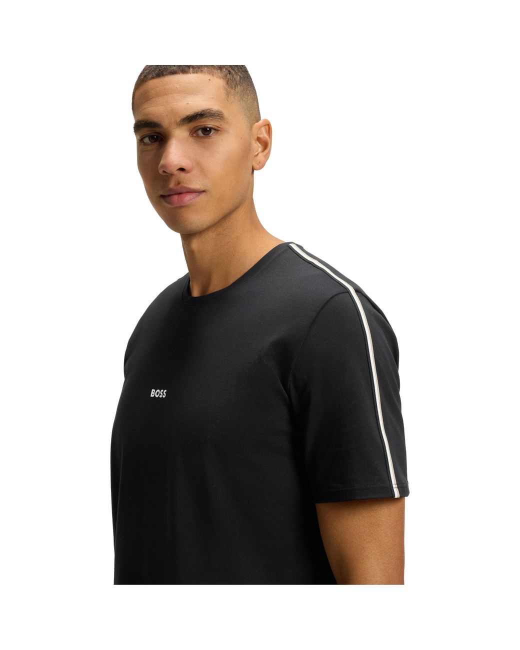 Boss Black Logo Crew Neck Short Sleeve T-Shirt for men