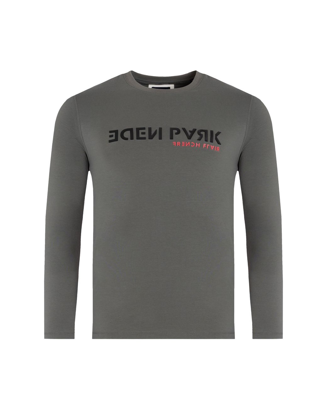 Eden Park Gray Long-Sleeved T-Shirt for men