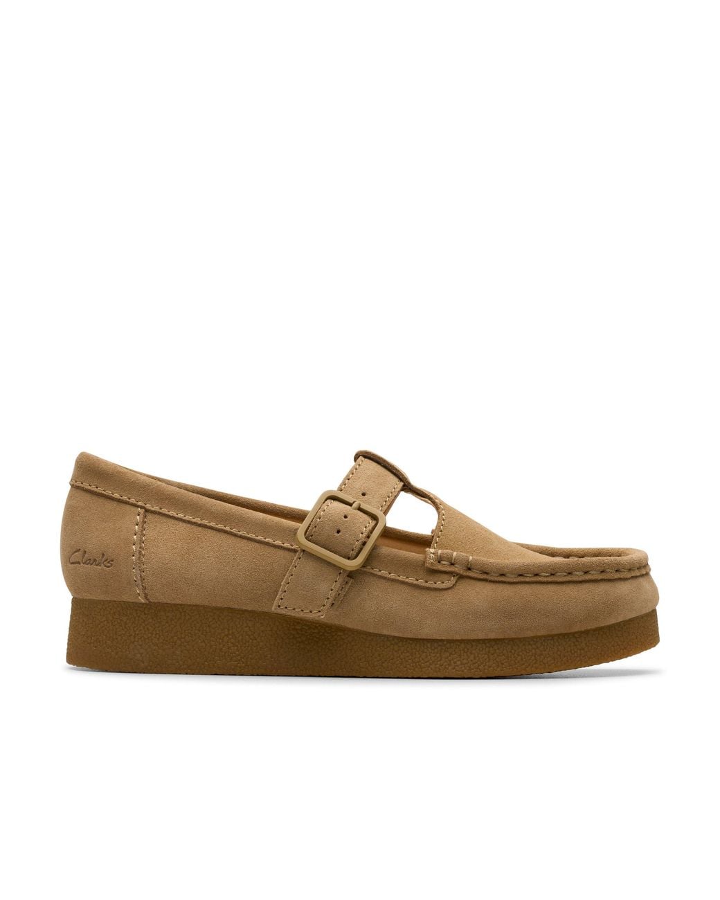Clarks Brown Wallabee Evo Bar Suede Moc-Toe Shoes