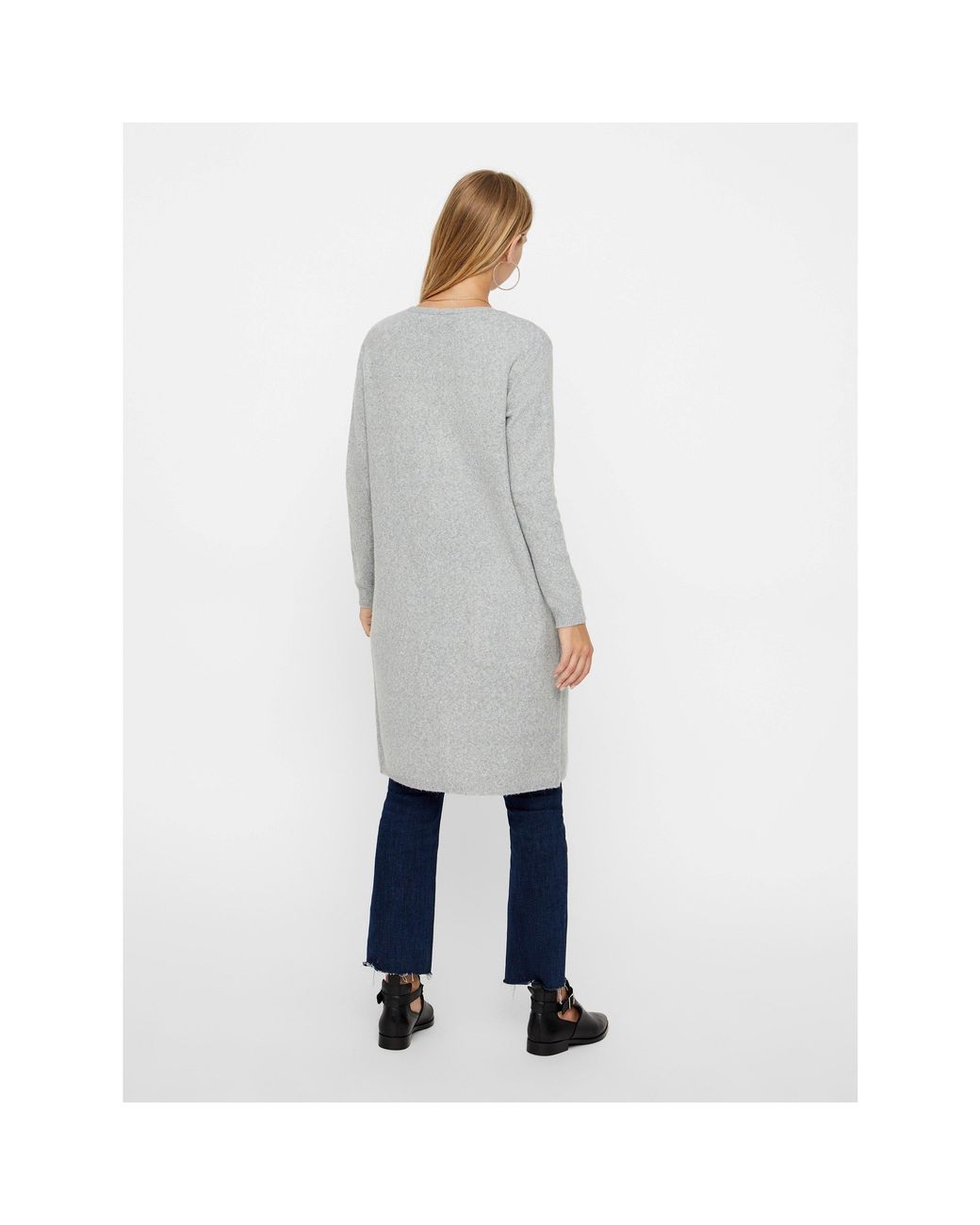Vero Moda Gray Doffy Knitted Cardigan