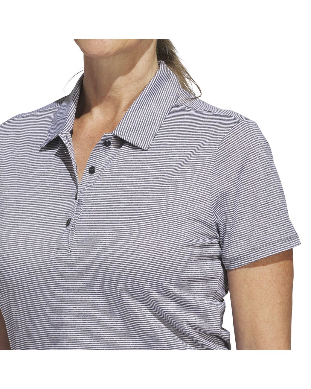Adidas Gray Ottoman Short Sleeve Polo Shirt