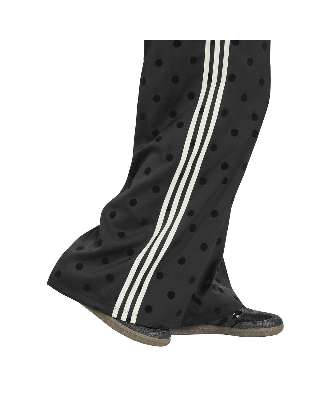Adidas Originals Black Polka Dot Relaxed-Fit Joggers