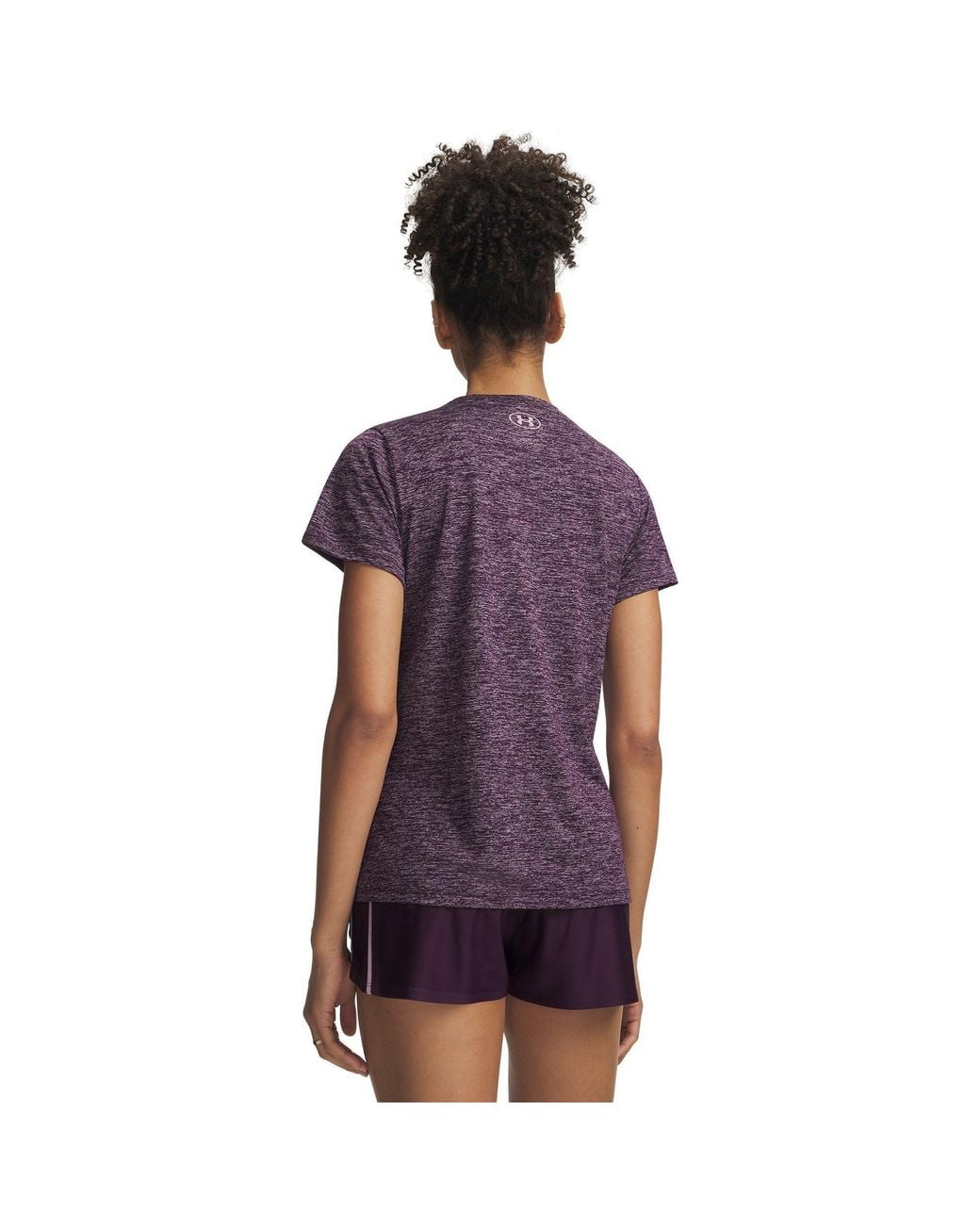 Under Armour Purple Tech Twist Short Sleeve