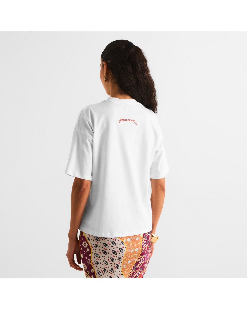 Never Fully Dressed White Oversized Fit T-Shirt