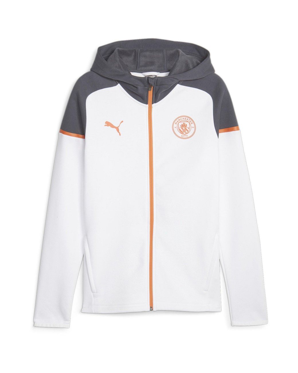 PUMA White Casuals Hooded Jkt Hoody for men